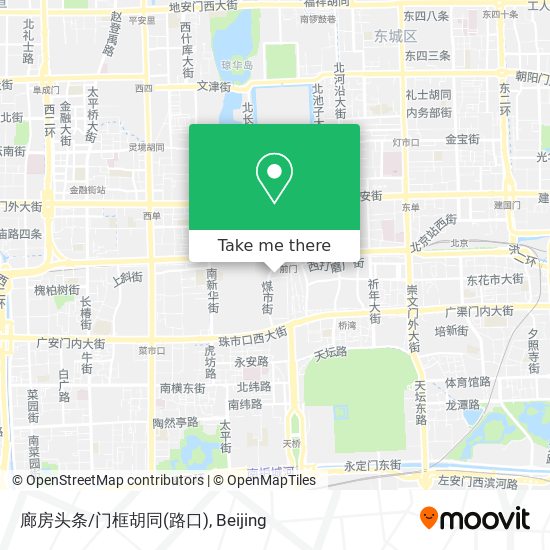 廊房头条/门框胡同(路口) map