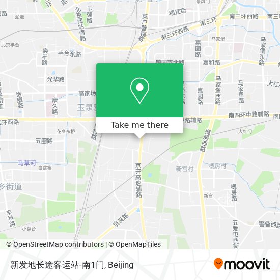 新发地长途客运站-南1门 map