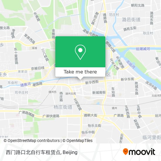 西门路口北自行车租赁点 map