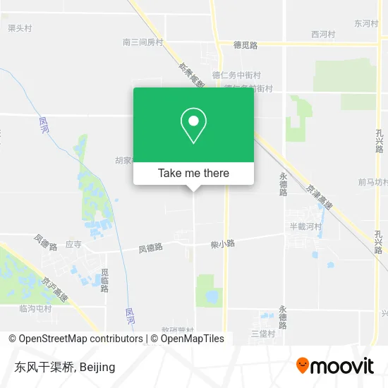 东风干渠桥 map