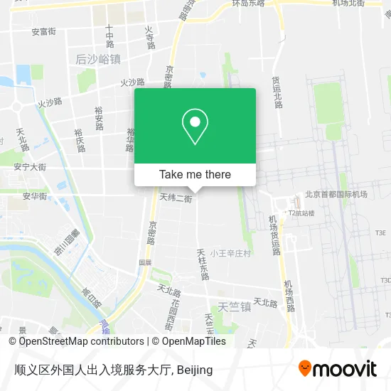 顺义区外国人出入境服务大厅 map