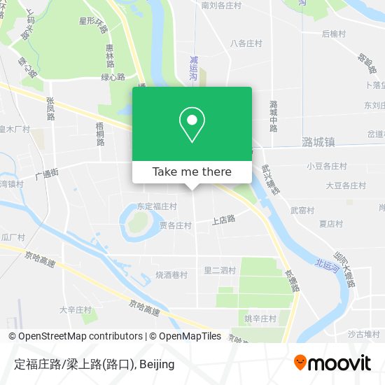 定福庄路/梁上路(路口) map