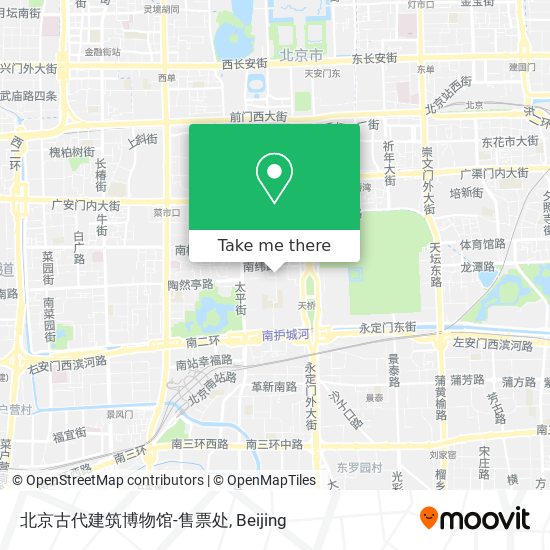 北京古代建筑博物馆-售票处 map