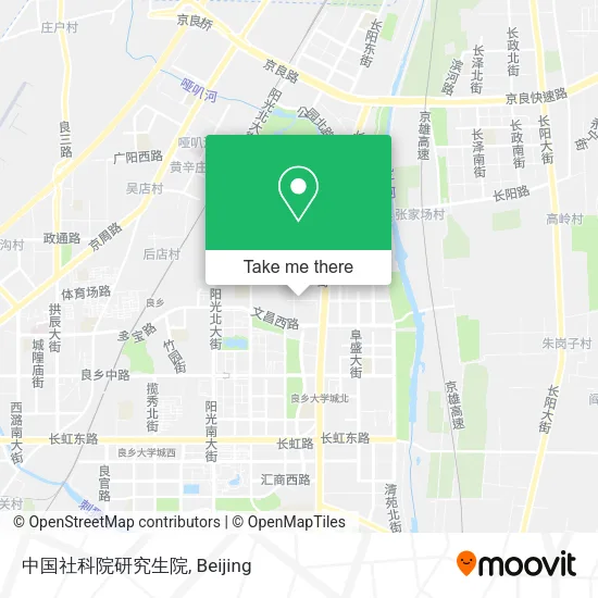 中国社科院研究生院 map