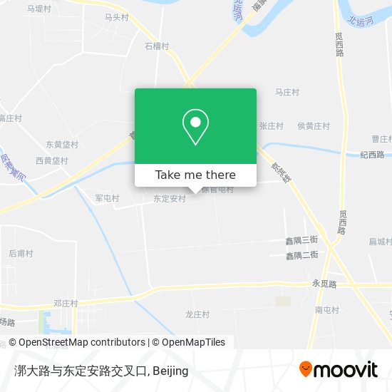 漷大路与东定安路交叉口 map
