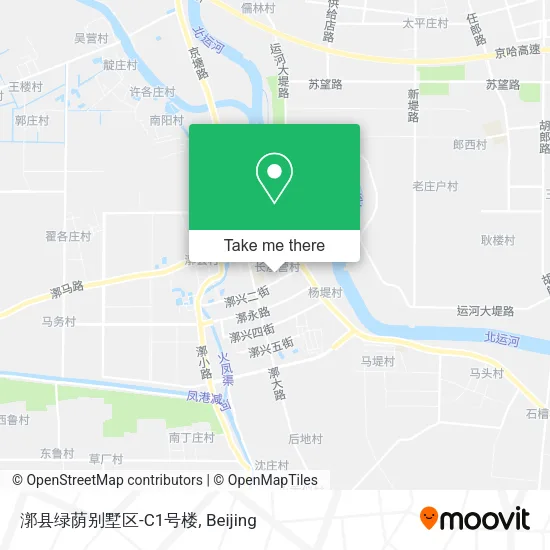 漷县绿荫别墅区-C1号楼 map