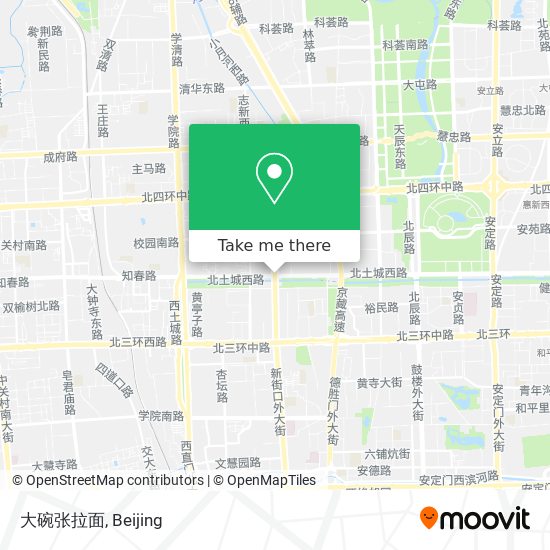 大碗张拉面 map