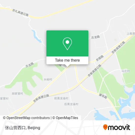 张山营西口 map