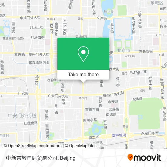 中新吉毅国际贸易公司 map