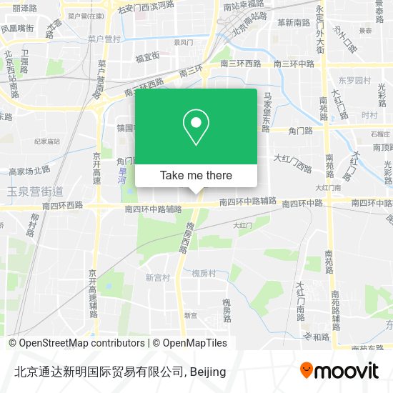 北京通达新明国际贸易有限公司 map
