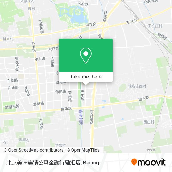 北京美满连锁公寓金融街融汇店 map