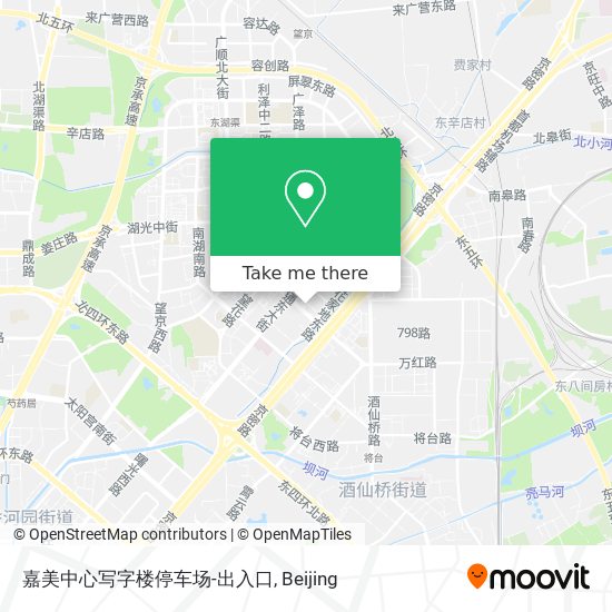 嘉美中心写字楼停车场-出入口 map