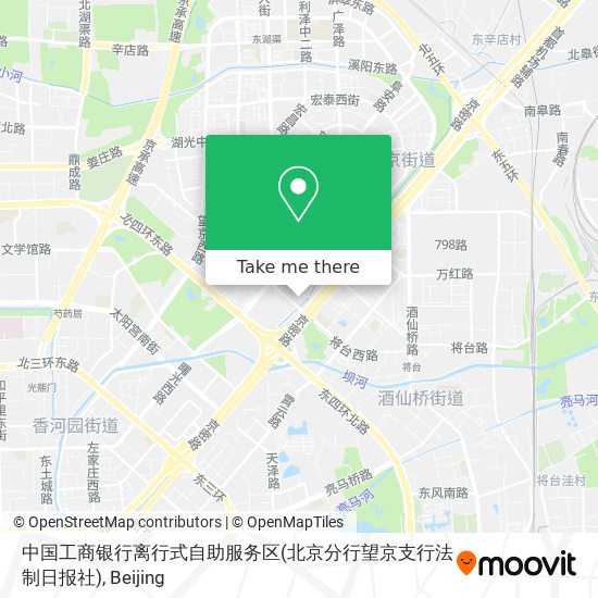 中国工商银行离行式自助服务区(北京分行望京支行法制日报社) map