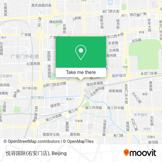 悦容国际(右安门店) map
