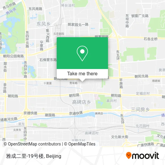雅成二里-19号楼 map