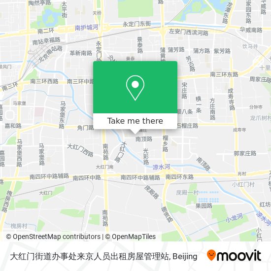 大红门街道办事处来京人员出租房屋管理站 map