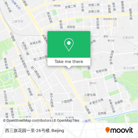 西三旗花园一里-26号楼 map
