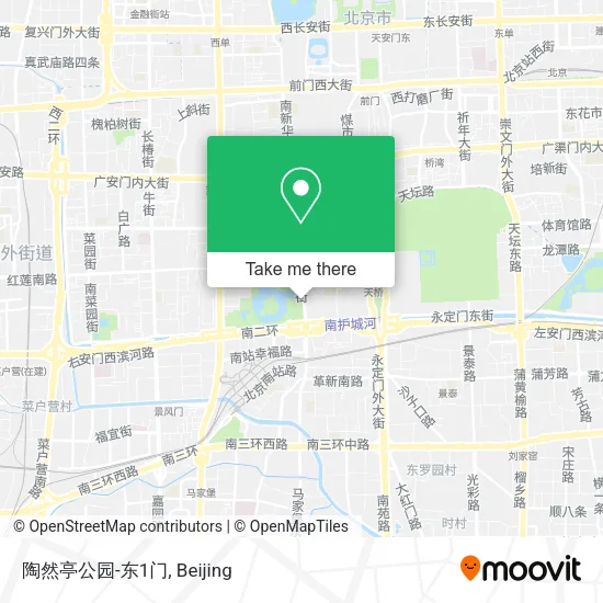 陶然亭公园-东1门 map