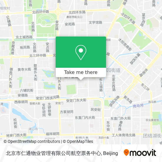 北京市仁通物业管理有限公司航空票务中心 map