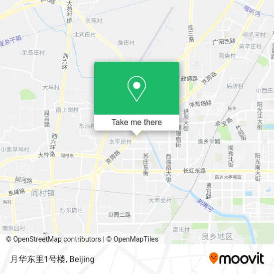 月华东里1号楼 map