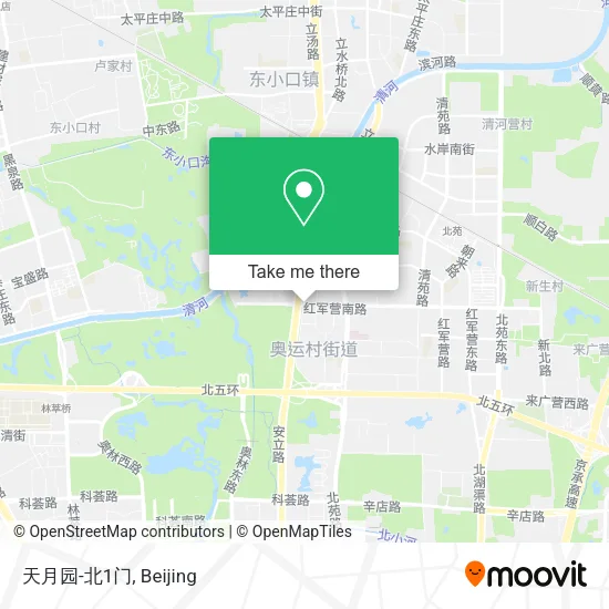 天月园-北1门 map