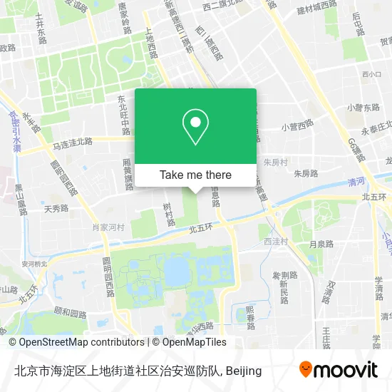 北京市海淀区上地街道社区治安巡防队 map