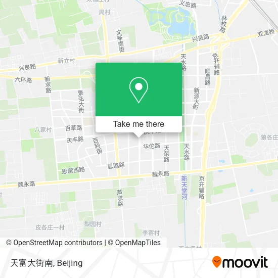 天富大街南 map