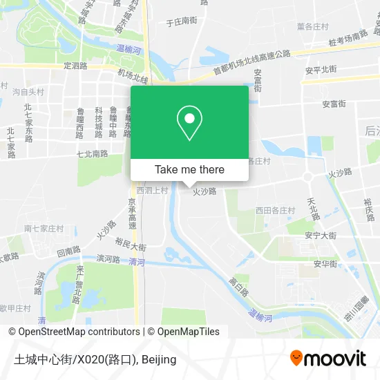 土城中心街/X020(路口) map