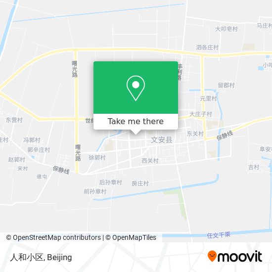 人和小区 map