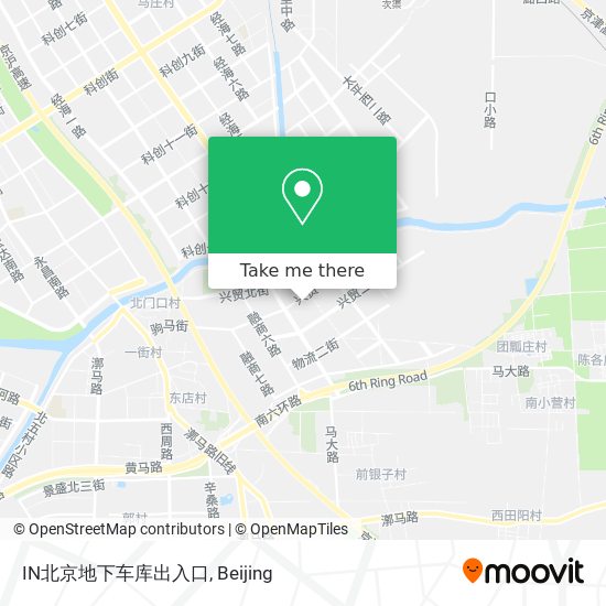 IN北京地下车库出入口 map