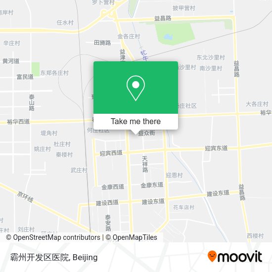 霸州开发区医院 map