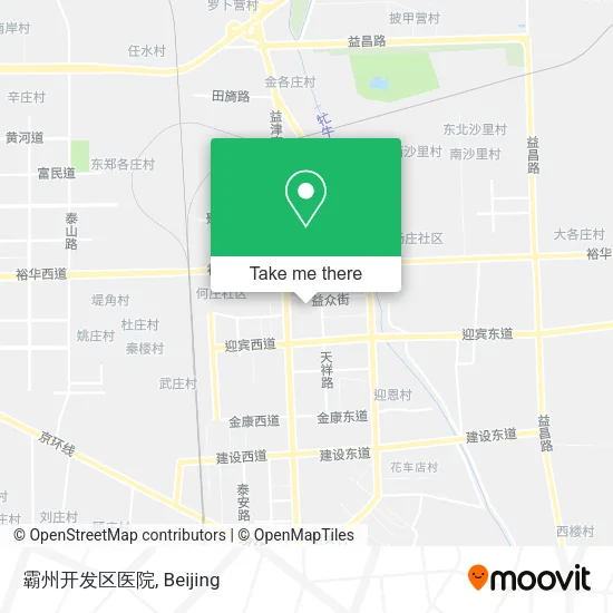 霸州开发区医院 map