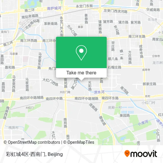 彩虹城4区-西南门 map