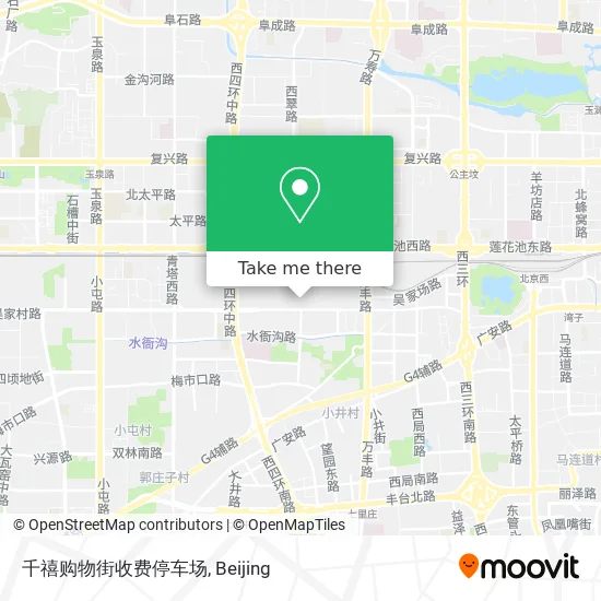 千禧购物街收费停车场 map