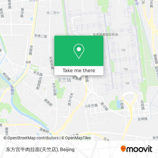 东方宫牛肉拉面(天竺店) map