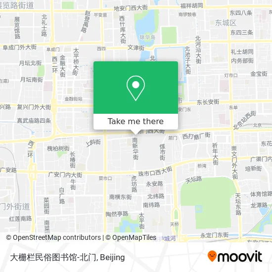大栅栏民俗图书馆-北门 map