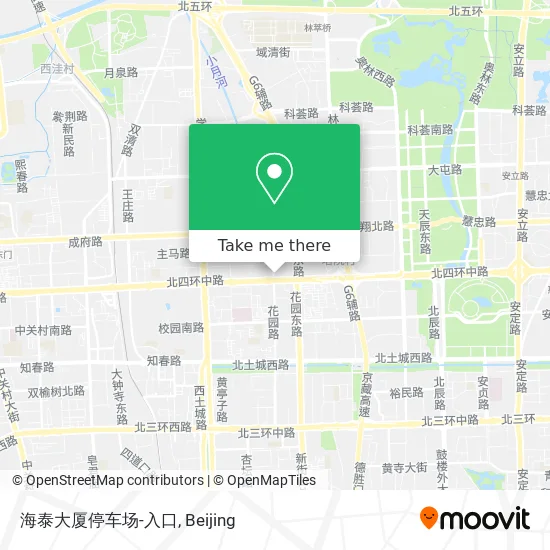 海泰大厦停车场-入口 map