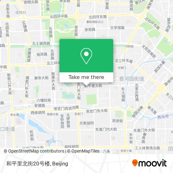 和平里北街20号楼 map