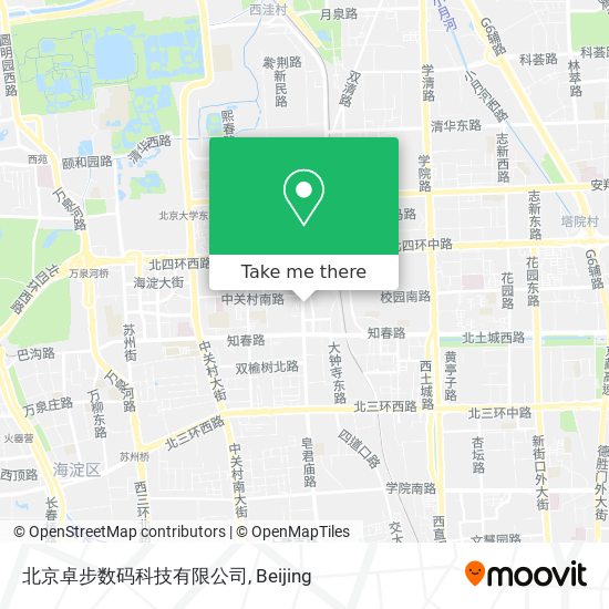 北京卓步数码科技有限公司 map
