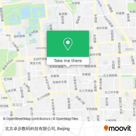北京卓步数码科技有限公司 map