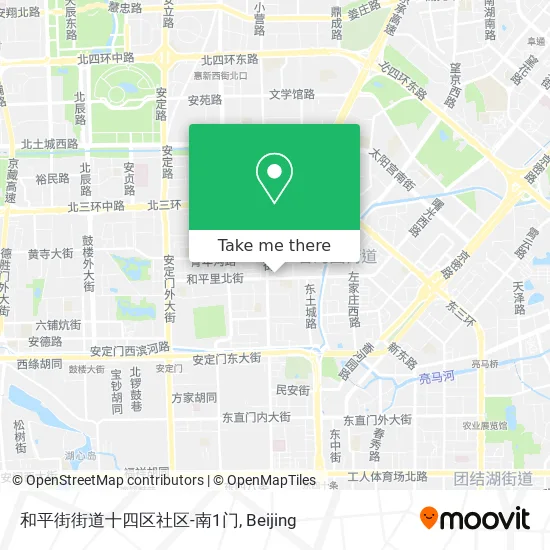和平街街道十四区社区-南1门 map
