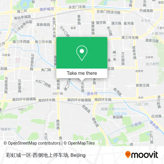 彩虹城一区-西侧地上停车场 map