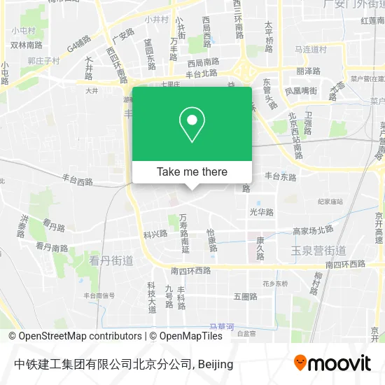 中铁建工集团有限公司北京分公司 map