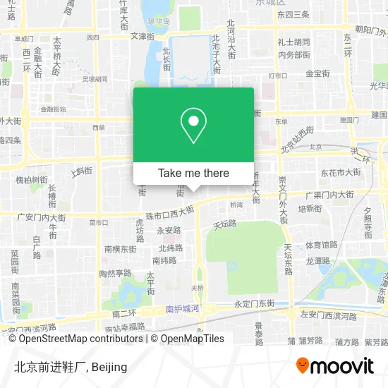 北京前进鞋厂 map