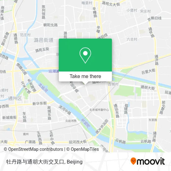 牡丹路与通胡大街交叉口 map