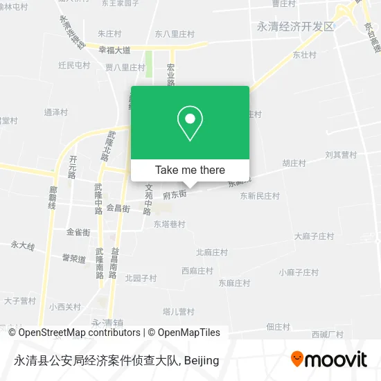 永清县公安局经济案件侦查大队 map