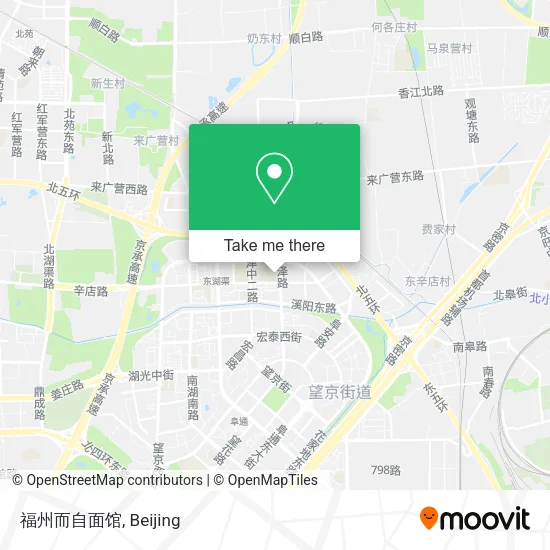 福州而自面馆 map
