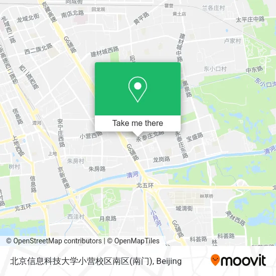 北京信息科技大学小营校区南区(南门) map