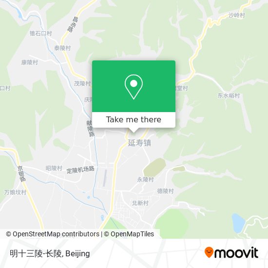 明十三陵-长陵 map