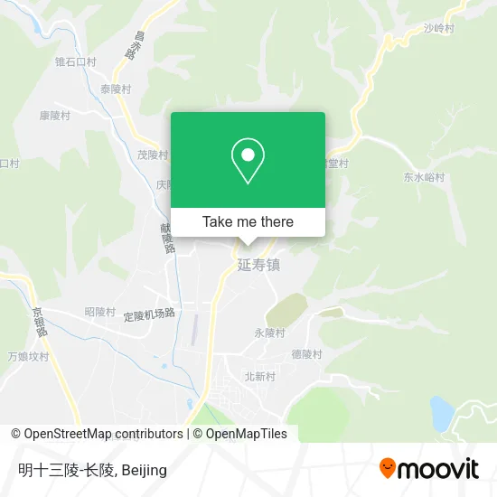 明十三陵-长陵 map